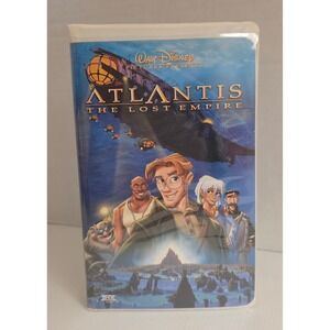 Atlantis The Lost Empire VHS 2002 Disney Clamshell w Original Ads Preowned